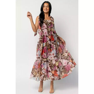 Baltic Born Anita Maxi Dress | Brown Multi Floral Size L